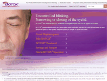 Tablet Screenshot of botoxblepharospasm.com